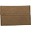 Business Card Holder - Dark Brown Hard Leatherette
